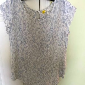 Joie short sleeve silk blouse